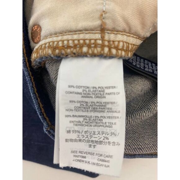 J. Crew Lookout High Rise Skinny Jeans Blue Denim High Waisted Tall - Size 29 T - Picture 3 of 10